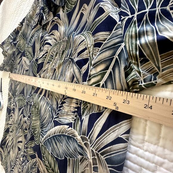 Tori Richard Men's Short Sleeve Hawaiian Tropical Cotton Lawn Dress Shirt Size L - Picture 4 of 9